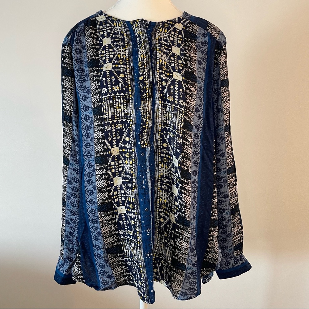 NEW Tunic Blouse Shirt Nine West Navy White Women’s XL 2/$20